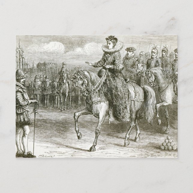 Postal Reina Elizabeth en Tilbury (Anverso)