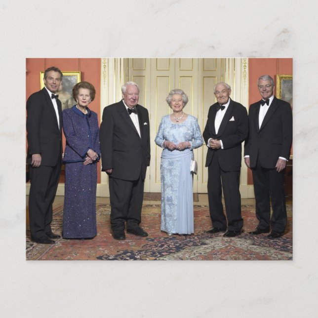 Postal Reina Elizabeth ll, Tony Blair, Margaret Thatcher (Anverso)