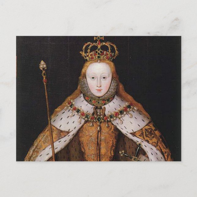 Postal Reina Isabel I (Anverso)