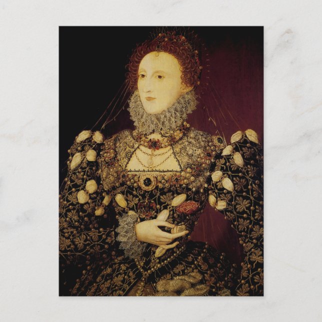 Postal Reina Isabel I (Anverso)