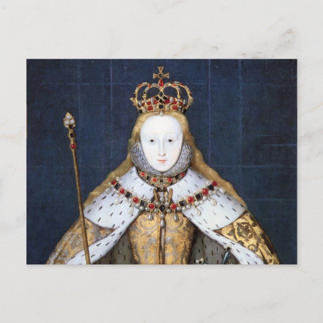 Postal Reina Isabel I: Coronación (Anverso)