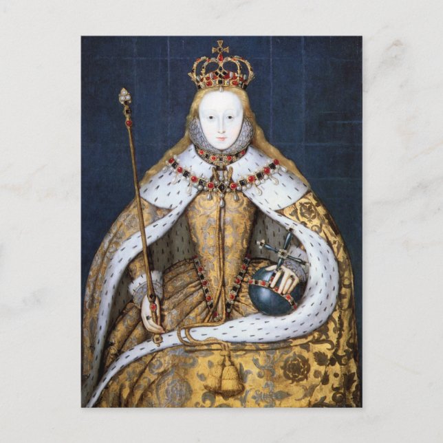 Postal Reina Isabel I: Coronación (Anverso)
