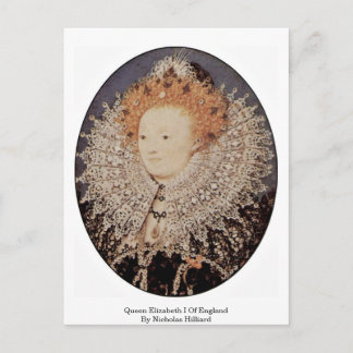 Postal Reina Isabel I De Inglaterra Por Nicholas Hilliard