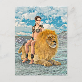 Postal Reina León Fantasía
