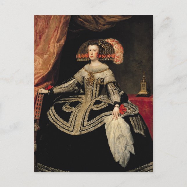 Postal Reina María Ana de Austria, 1652 (Anverso)