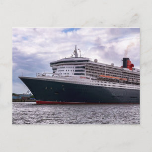 Postal Reina María II en el puerto de Hamburgo