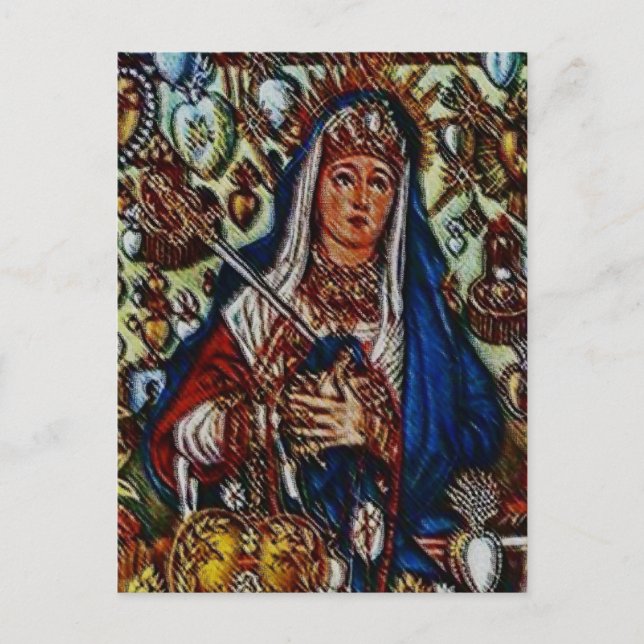 POSTAL REINA MARIA LIONZA (Anverso)