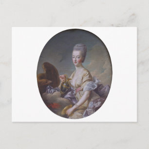 Postal Reina Marie Antonieta por François Hubert Drouais