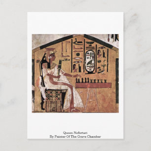 Postal Reina Nefertari Del Pintor De La Cámara De Graves