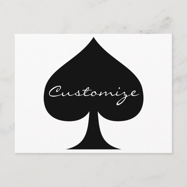 Postal Reina negra de espadas Black Thunder_Cove (Anverso)