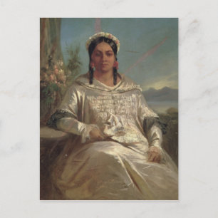 Postal Reina Pomare IV de Tahití