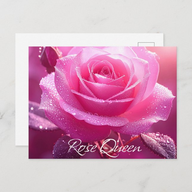 Postal Reina Rosa (edición rosa) (Anverso / Reverso)