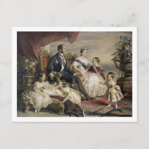 Postal Reina Victoria (1819-1901) y Príncipe Alberto (181