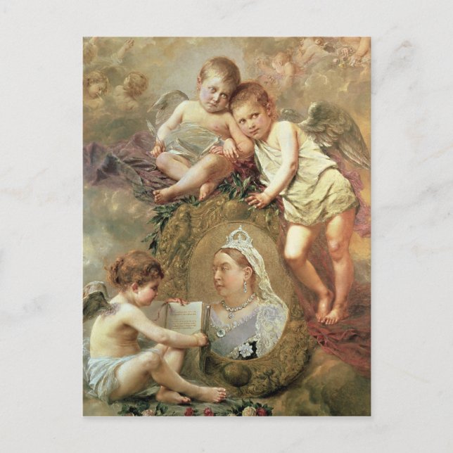 Postal Reina Victoria - En Memoriam (Anverso)