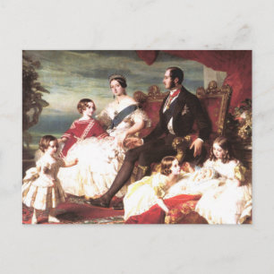 Postal Reina Victoria y el príncipe Alberto