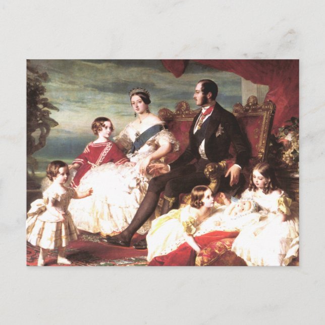 Postal Reina Victoria y el príncipe Alberto (Anverso)