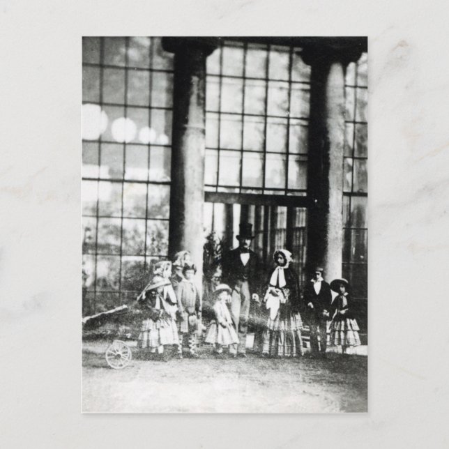 Postal Reina Victoria y Príncipe Alberto con su (Anverso)