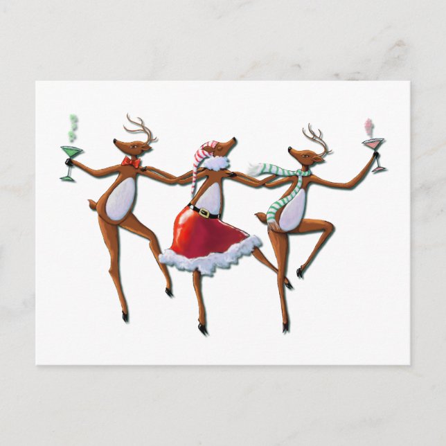 Postal REINADO DE BAILE por SHARON SHARPE (Anverso)