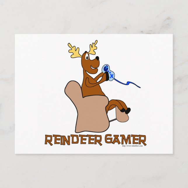 Postal Reindeer Gamer (Anverso)