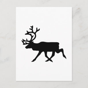 Postal Reindeer Silhouette