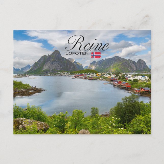 Postal Reine auf den Lofoten (Anverso)