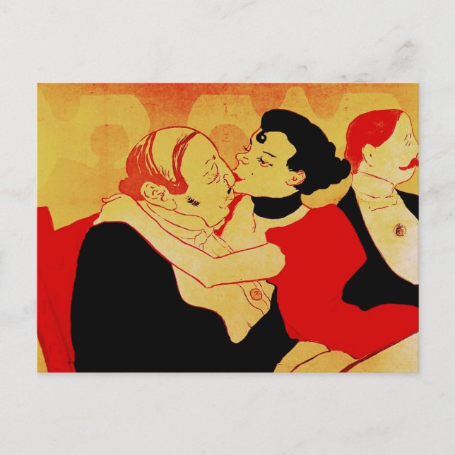 Postal Reine De Joie 1892 Famoso Poster (Anverso)