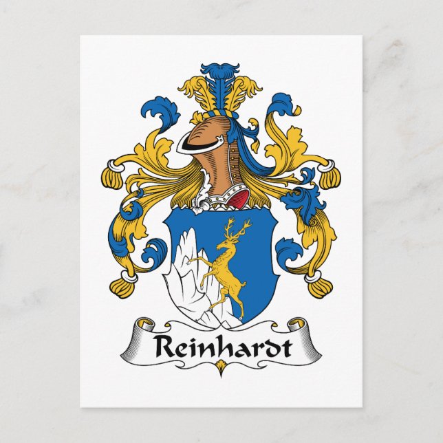 Postal Reinhardt Family Crest (Anverso)