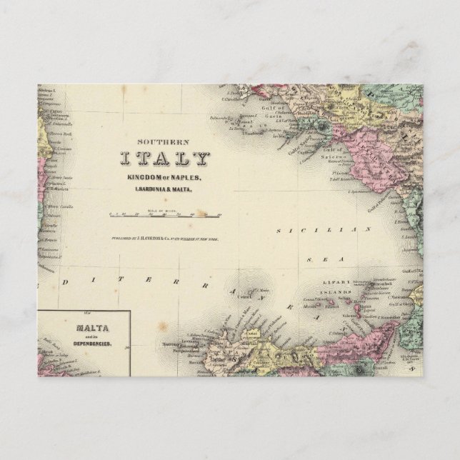 Postal Reino De Nápoles (Anverso)