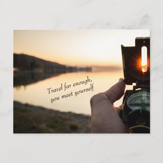 Postal Reisen, um sich selbst zu finden (Anverso)