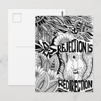 Postal Rejection– Black and White Surreal Hand-Drawn 