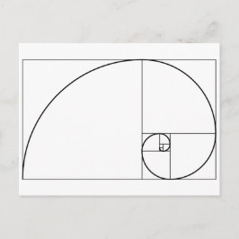 Postal Relación de oro espiral fibonacci