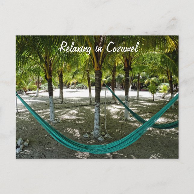 Postal Relajación en Cozumel (Anverso)