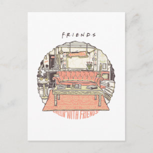Postal Relajándose con FRIENDS™ Cartoon