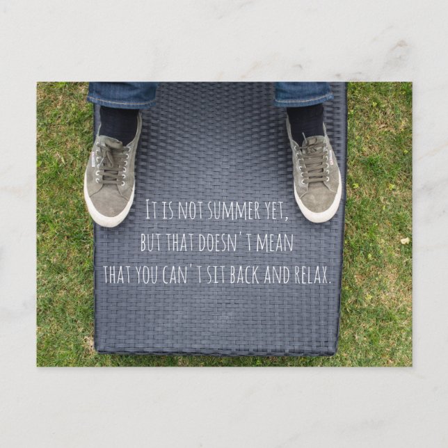 Postal Relajarse (Anverso)