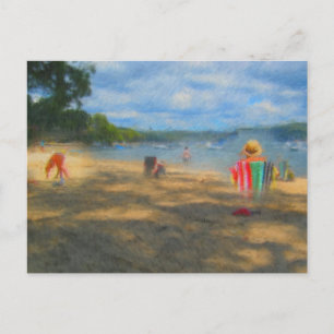 Postal Relajarse en la playa de Clareville, Nueva Gales d