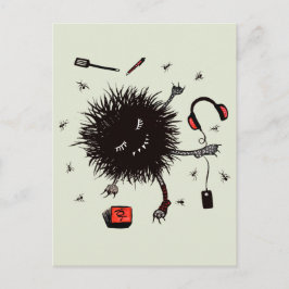 Postal Relájese con Lazy Monster Cute Funny