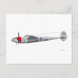 Postal Relámpago Lockheed P-38J