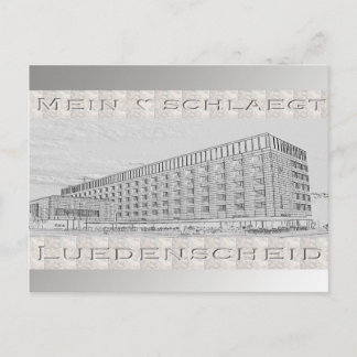 Postal Reliefpostkarte "Neues Rathaus" von Lüdenscheid
