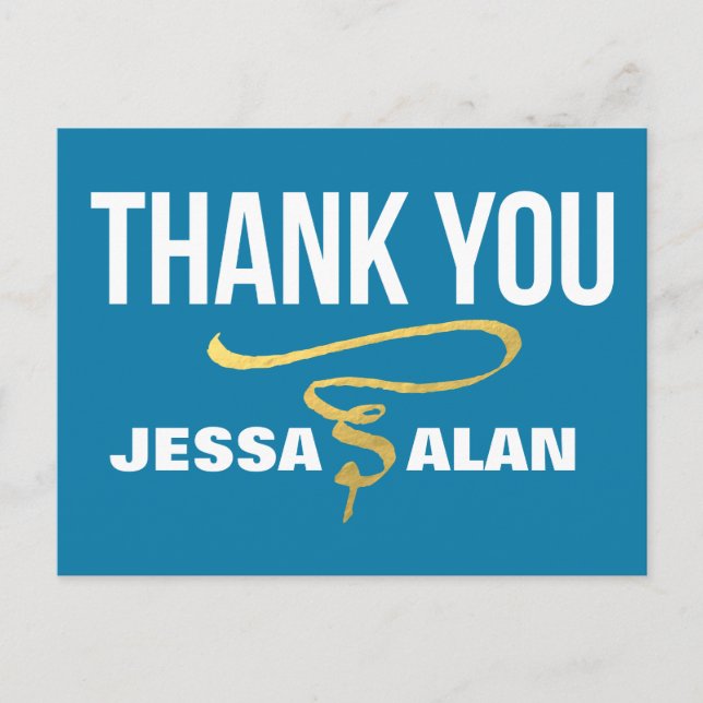 Postal Relieve metalizado de oro de swirl faux (Anverso)