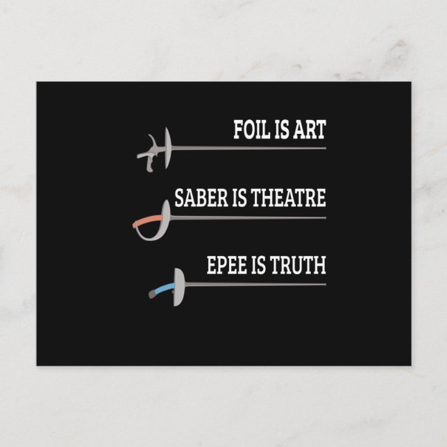Postal Relieve metalizado: Esgrima De Esgrima De Esgrima  (Anverso)