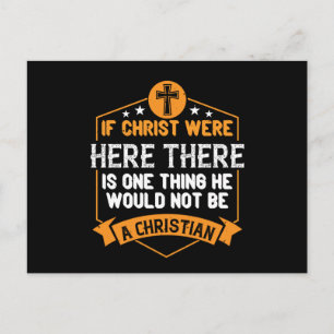 Postal Religión - Cristo no sería cristiano