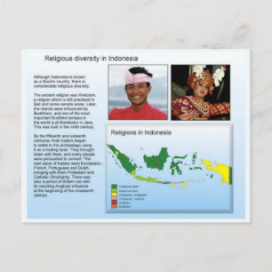 Postal Religión, diversidad religiosa en Indonesia