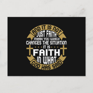 Postal Religión - Es Fe En Lo Que Dios Dijo