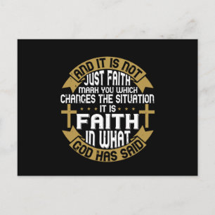 Postal Religión - Es Fe En Lo Que Dios Dijo
