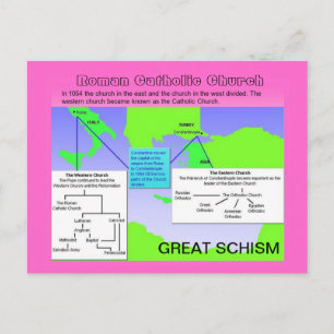 Postal Religión, Iglesia Católica Romana, Gran Cisma