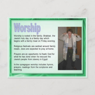 Postal Religión, judaísmo, culto