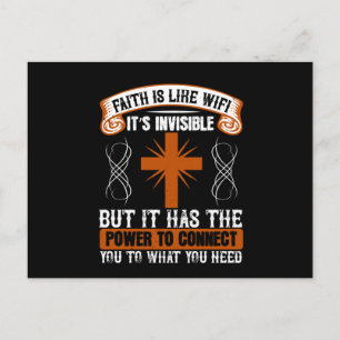 Postal Religión - La fe es invisible como la WIFI