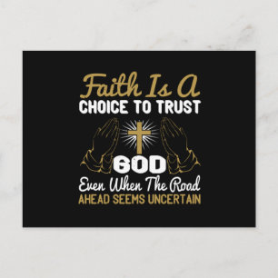 Postal Religión - La Fe Es Una Elección De Confianza En D