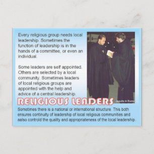 Postal Religión, líderes religiosos