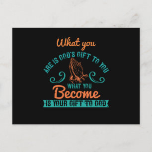 Postal Religión - Lo que eres es un regalo de Dios para t